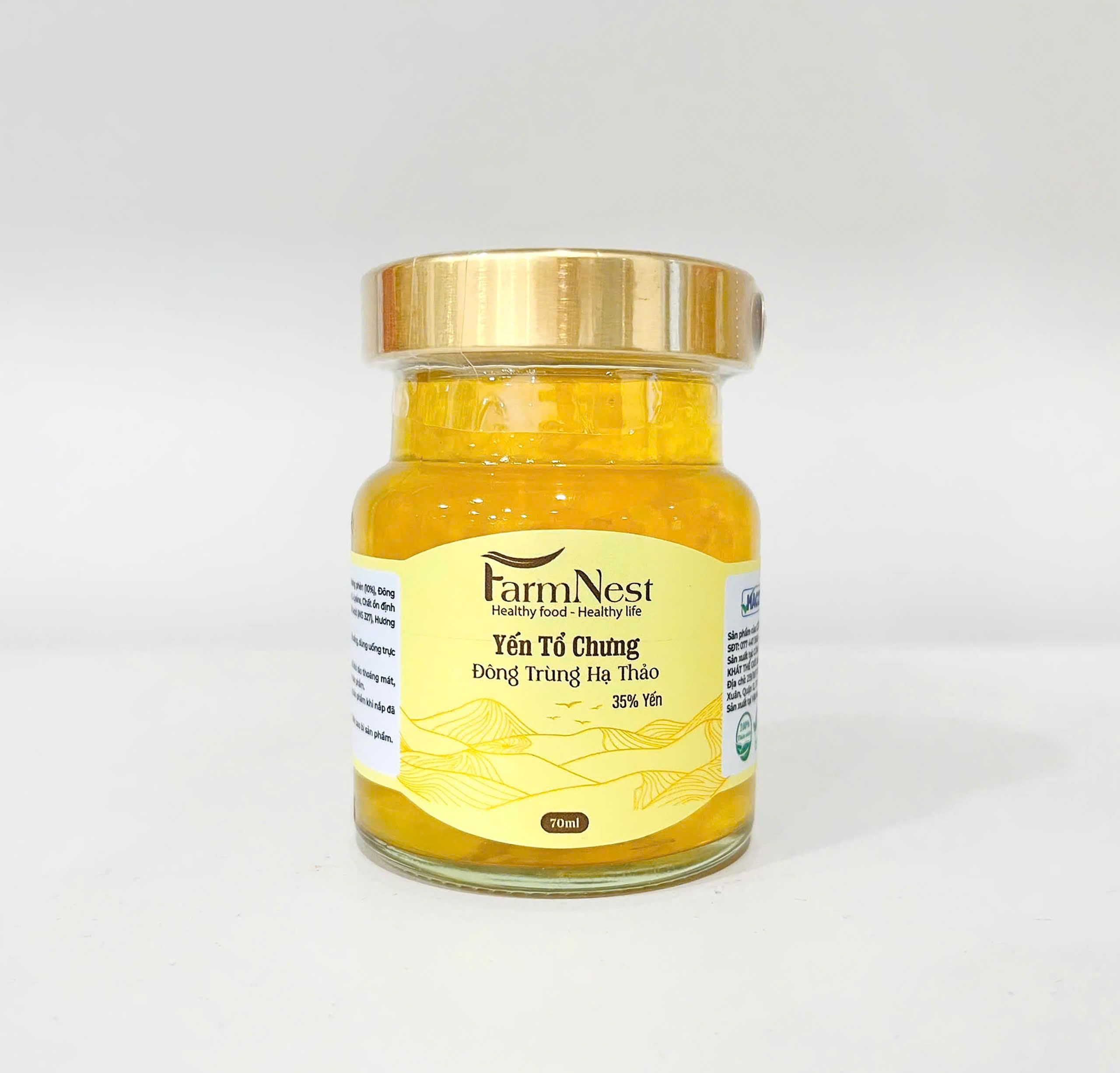 Tổ Yến Chưng Đông Trùng Hạ Thảo (Hũ/70ml)